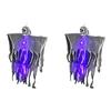 Halloween Hanging Ghost Decoration With LED Light And Adjustable Arms For Indoor Outdoor Spooky Party Decor