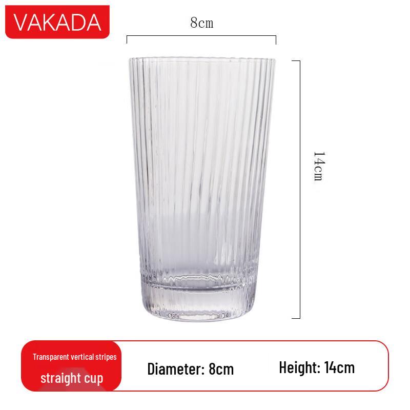 VAKADA High Borosilicate Glass Beverage Cup