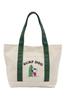 Peanuts Mini Canvas Tote SN-TTBM14 GREEN X IVORY