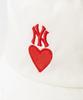 MLB Korea Bucket Hat 3AHTH013NHEART BUCKET HAT WHITE Brand Size: 57H  Japanese Size (approx.): S [Product Code]