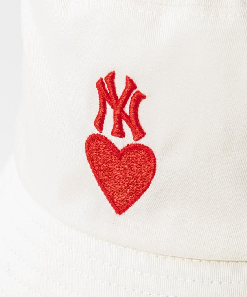MLB Korea Bucket Hat 3AHTH013NHEART BUCKET HAT WHITE Brand Size: 57H  Japanese Size (approx.): S [Product Code]