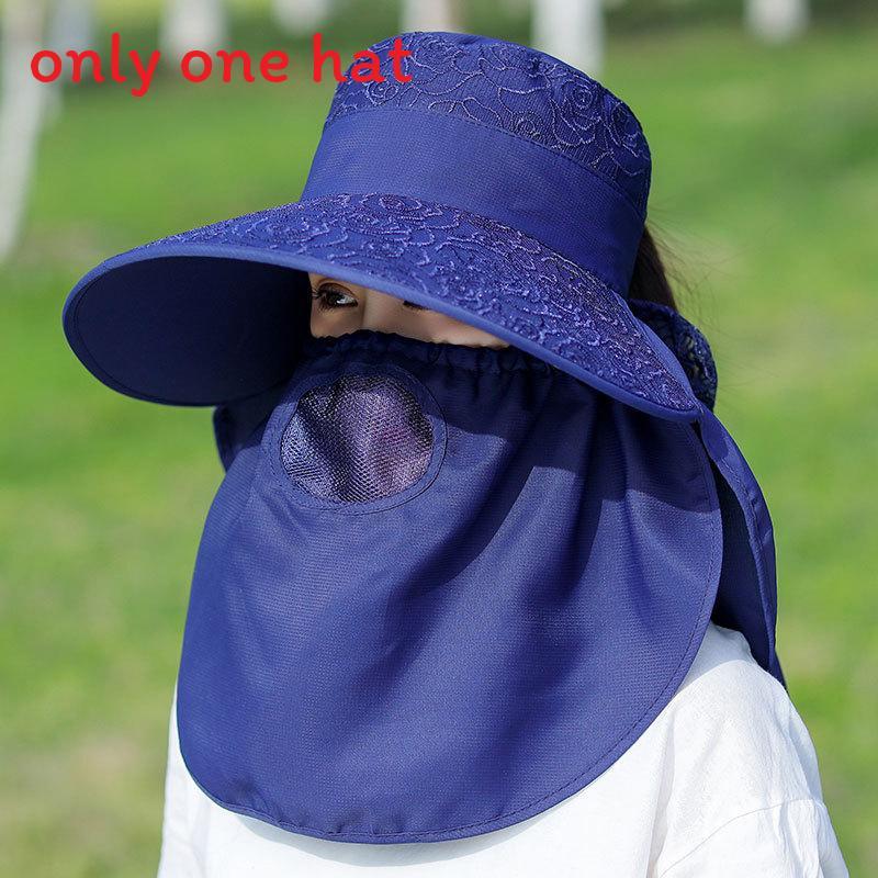 Sun Protection Widebrim Hat For Women With Breathable Cotton Polyester Fabric Summer Sunshade Cap For Gardening And Cycling