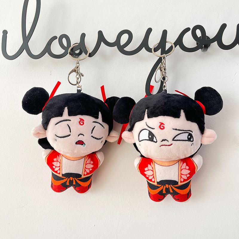 Nezha Plush Demon Doll Backpack Accessory Figurine Decoration Design Pendant