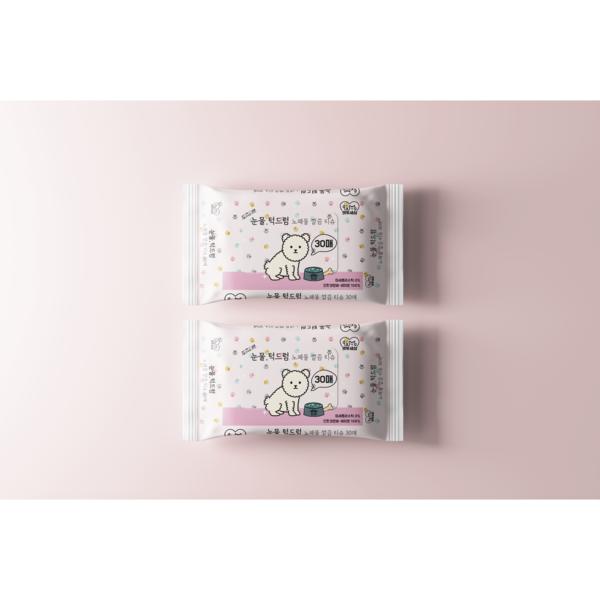 Pet to World Haustier Feuchttücher, 100% natürliche reinigende Hundetücher, tragbar 30 Stück, 12 Packungen, koreanisches Haustiershampoo