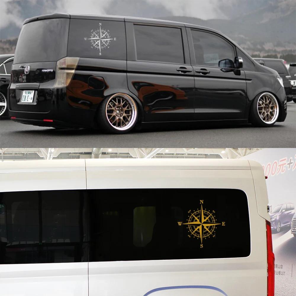 Creative Compass Styling Decor Stickers for Car Camper Van Bus Caravan Motorhome SUV Pickup Cargo Caravan Vinyl Camping Decals