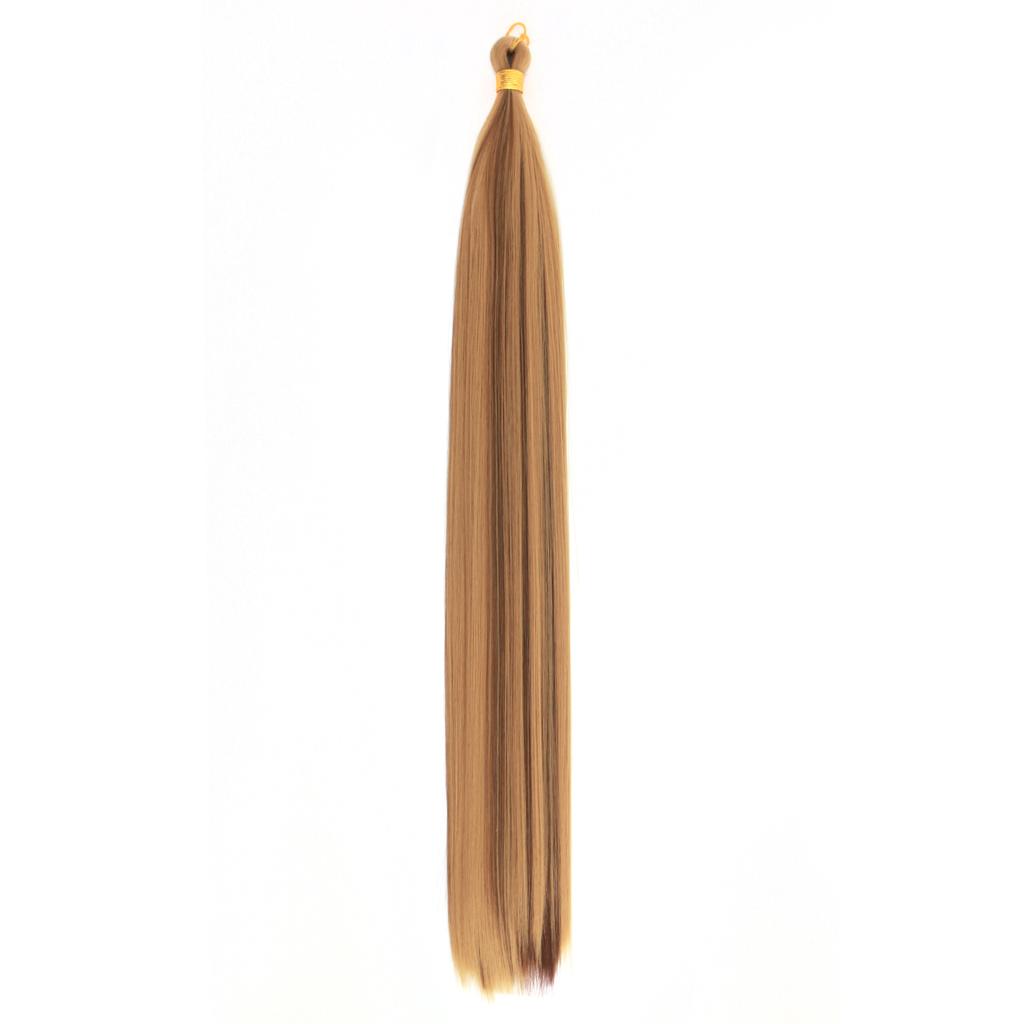 Long Straight Bulk Hair Synthetic 22 Inch Bone Straight Braiding Hair Crochet Braids for Black Woman