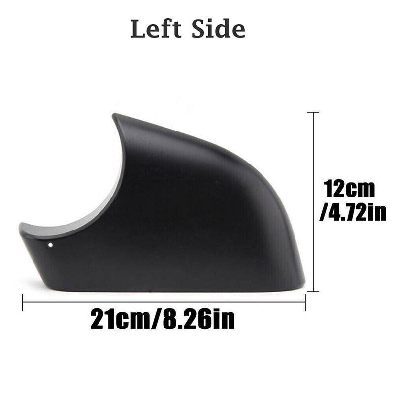 Cache d'aile de rétroviseur latéral avant de voiture Support inférieur Capuchon noir mat pour Tesla Model Y 2020 2021 Accessoires auto