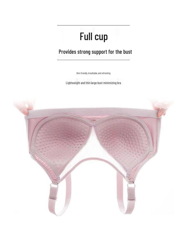 Trägerloser dünner Push-Up Bügelloser Vollschalen-BH mit Seitenstütze