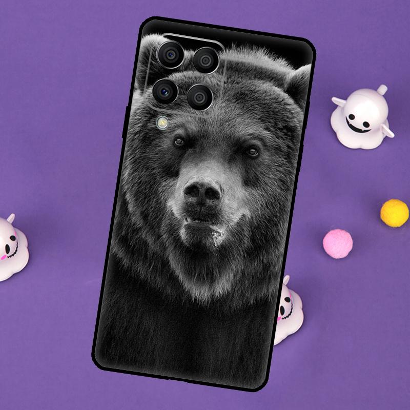 Grizzly Bear Animal Cover For Samsung Galaxy M55 M15 M33 M13 M23 M53 M31 M51 M14 M34 M54 M20 M30s M52 M32 Case