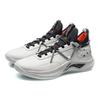 Li Ning Speed Team Freizeitschuhe Dämpfung Rutschfest Abriebfest Niedrig geschnitten Basketballschuhe Herren Silber Weiß ABPQ047-3