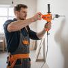 VEVOR Drill Mixer, 12.7mm Corded Electric Drill Mixer Set, 0-850RPM 3.2A Mixing Drills