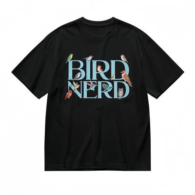 Damen Trend Lebhaft Bequem Klassisches T-Shirt Herren Damen T-Shirts Oberteil Vogel Nerd Natur 100% Baumwolle Tee