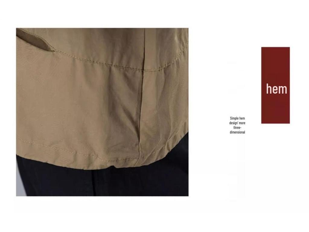 2025 Frühling Damen Petite Casual Trenchcoat - Frühherbstmode für Mittelalte