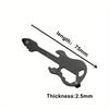 1pc Multipurpose Screwdriver Electric Guitar Shaped Slotted Key Chain Opener Mini Outdoor Camping Repair Kit