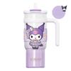 Cartoon Water Cup Large Capacity Vacuum Insulation Stainless Steel Clamshell Straw Environmental Cute Design