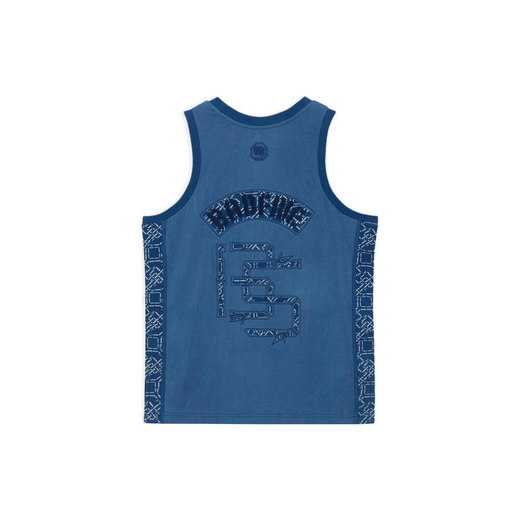 Li Ning Basketball Series Bad Five Graphic Round Neck Vest Men Tops Blue AVSR089-1