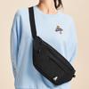 New Anta Canvas Shoulder Bag, Crossbody Bag, Canvas Bag, Sling Bag, Fanny Pack Regular Unisex Basic Black 992358141R-1