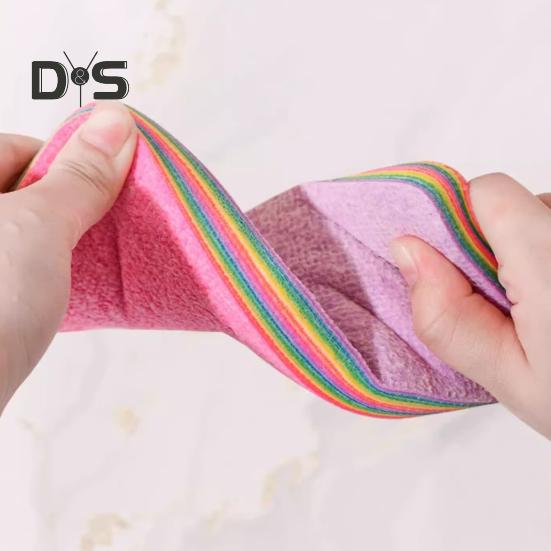 Burete din microfibră, rezistent la zgârieturi, design cu 12 straturi, reutilizabil, ușor de rupt, curățat eficient, instrument de bucătărie