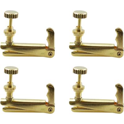 Gold Brass Fine Tuner for Violin with Electronic Keyboard Compatibility