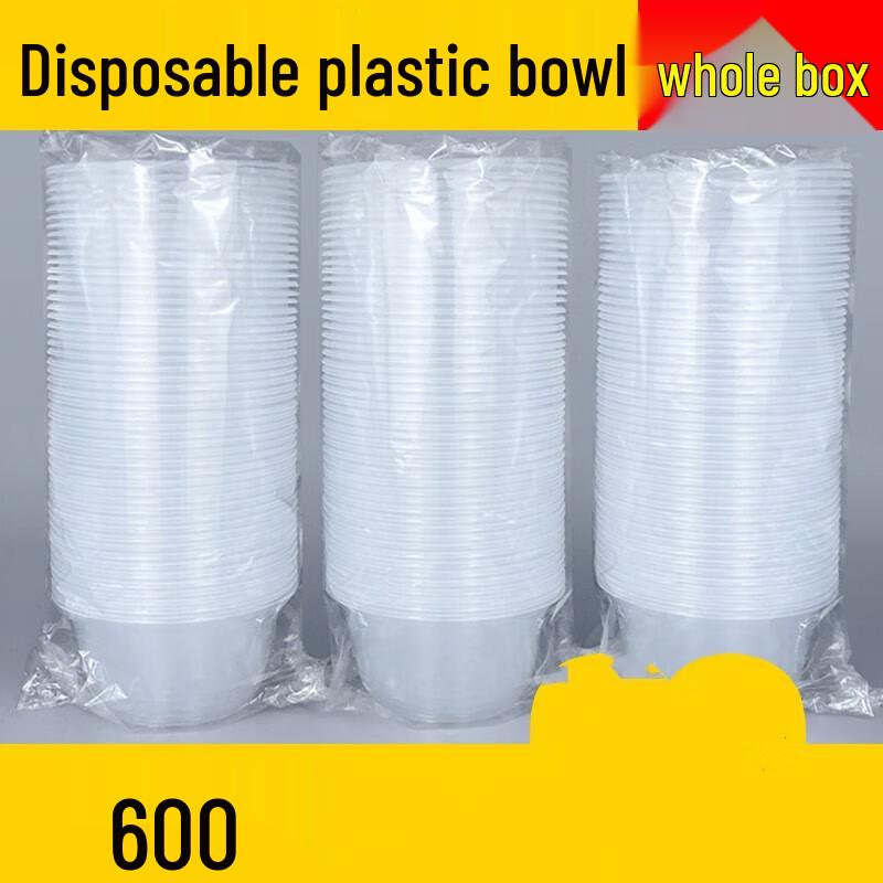 Disposable Round Plastic Takeout Bowls