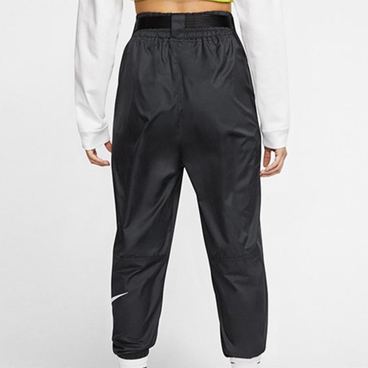 Nike Sportkleding Swoosh Geweven Gebreide Joggingbroek Dames Broeken Zwart CJ3777-010