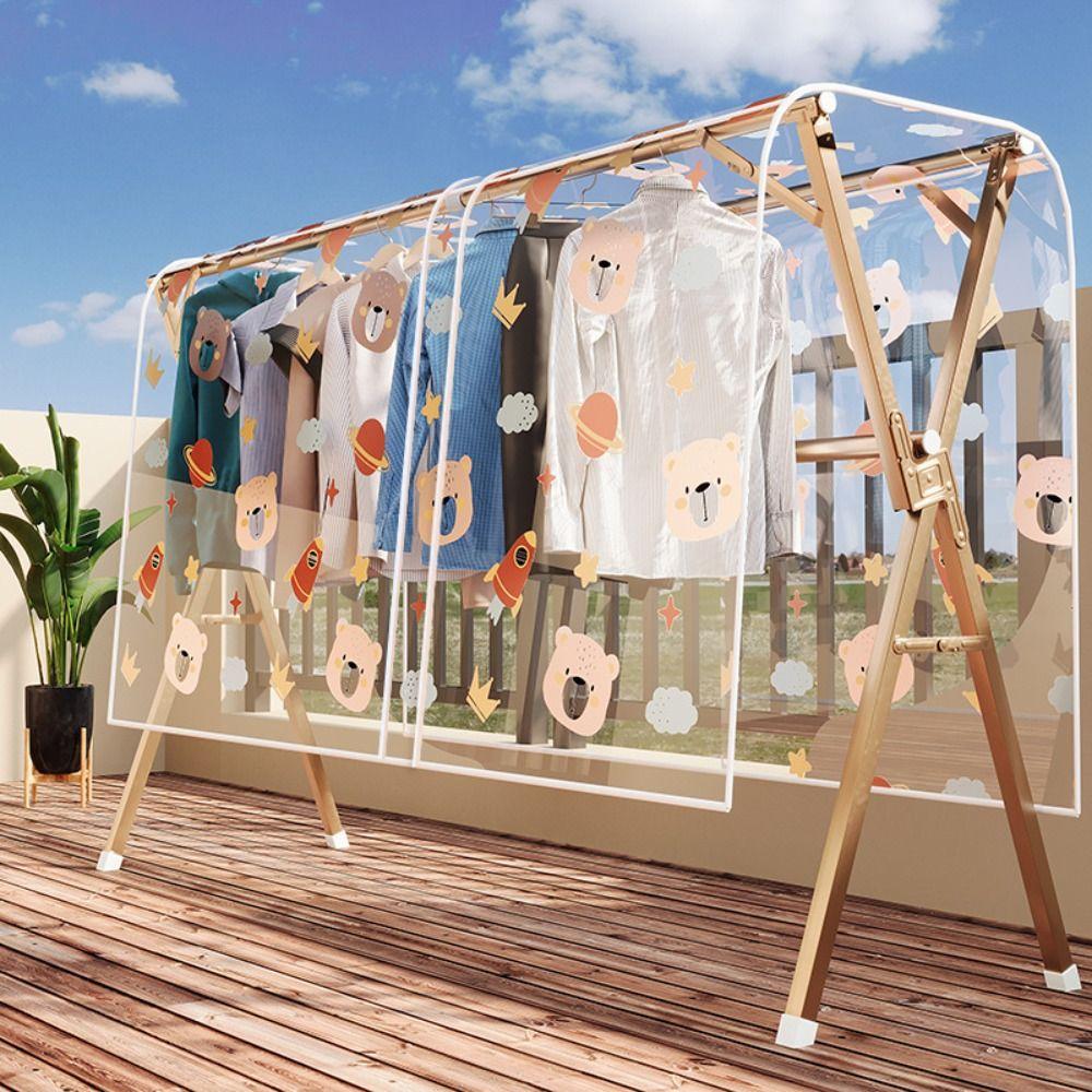 Dustproof Clothes Dust Cover Waterproof Clothes Dust Bag Hanging Storage Bag  for Coat Suit Dress