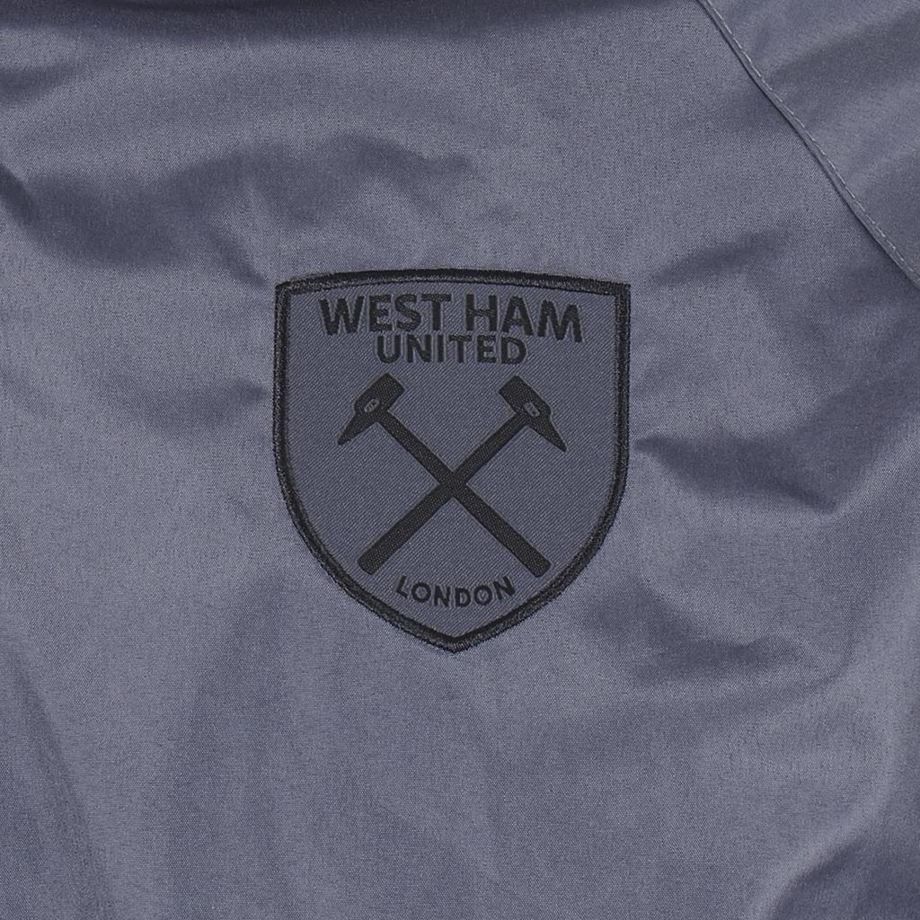 West Ham United FC Mens Crest Peaked Windbreaker