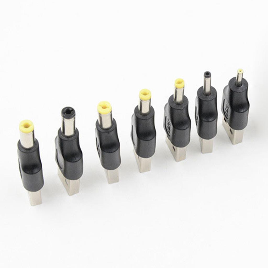 Usb DC Plug Converter USB2.0 Male to DC5V Male 2.5/3.0/3.5/4.0/4.8/5.5mm Adapter