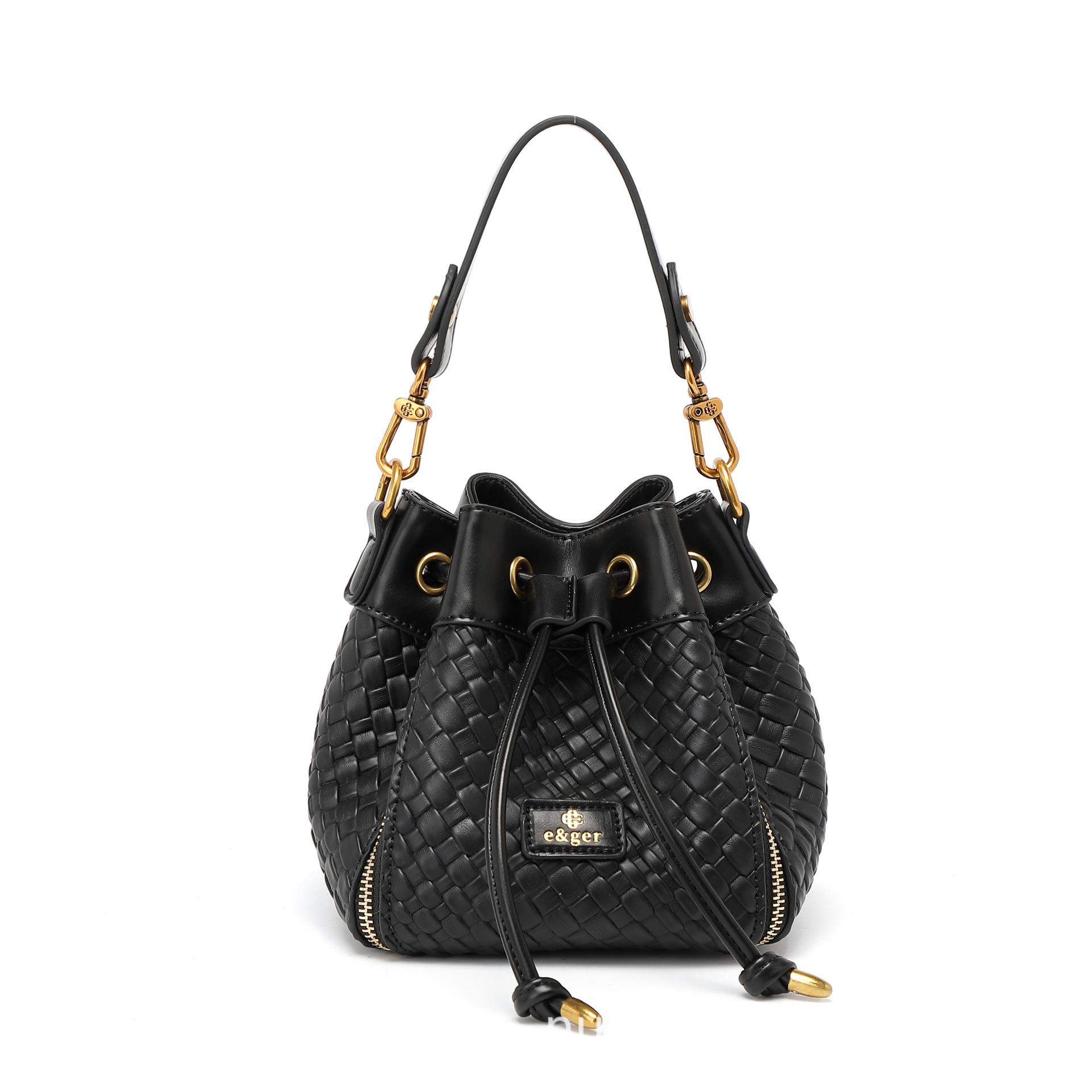 

Fashion Commuter Bucket Bag Niche Shoulder Messenger Bag Feeling Foreign Versatile Portable Women S Bag чёрный