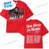 Rapper Anuel Aa Rhlm 2 Tour 2025 Graphic T Shirt Unisexs Hip Hop Gothic Short Sleeve Tshirts Vintage Clothing Cotton Tops Tshirt