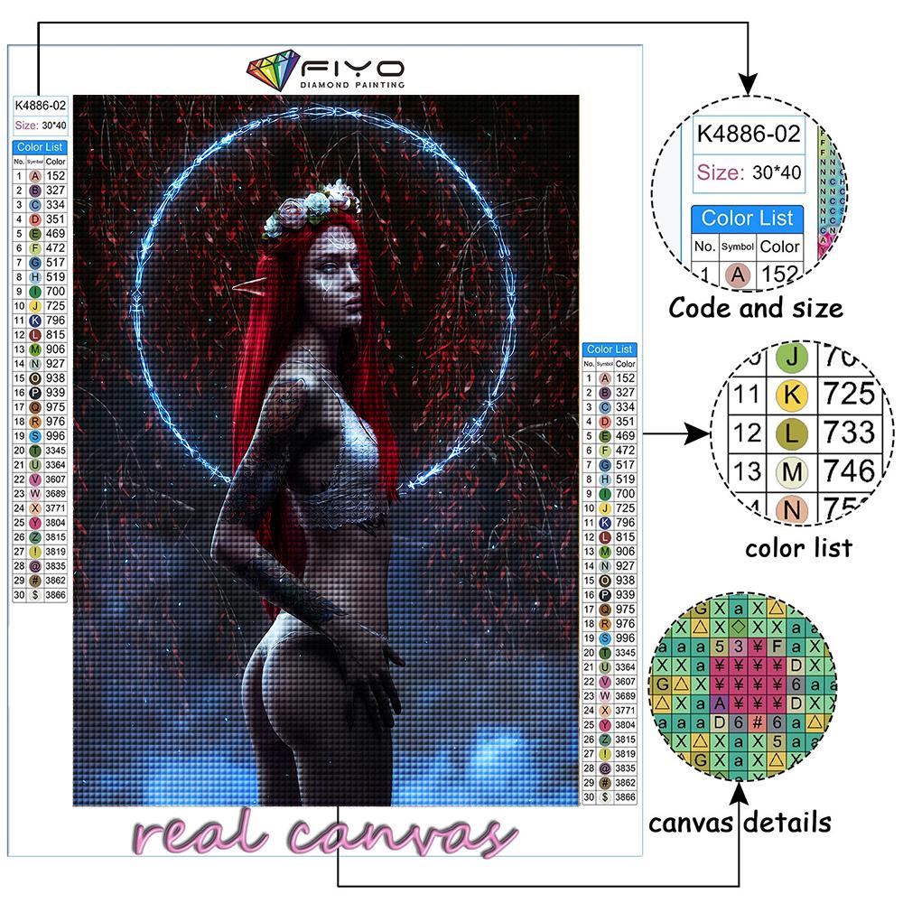 Diamond Painting Cyberpunk Sexy Art Embroidery Cross Stitch Rhinestone Home Decor