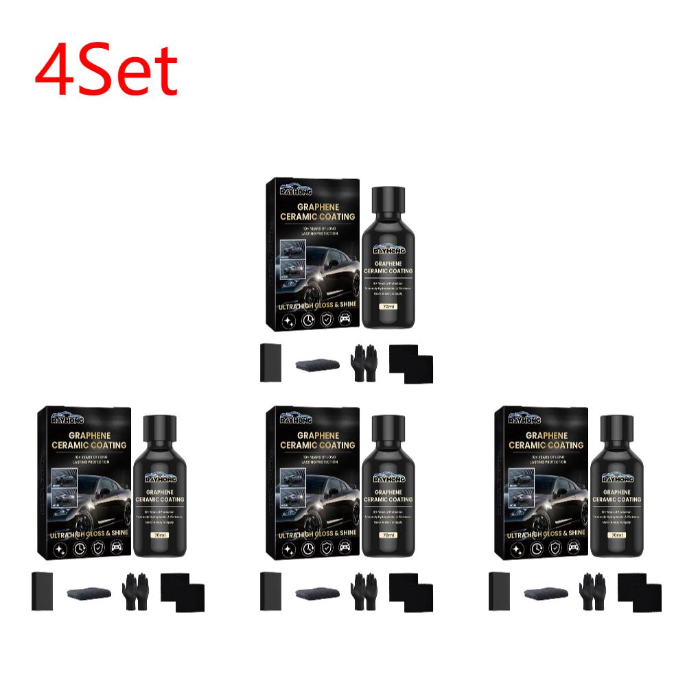 1-5Set Car Motorcycle Graphene Ceramic Coating Graphene Glass Plated Car Paint Care Anti Scratch Coating Car Polish Maintenance
