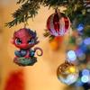 Cartoon Vibrant Spiderman Dragon Acrylic Car Pendant For Stylish Auto Decor