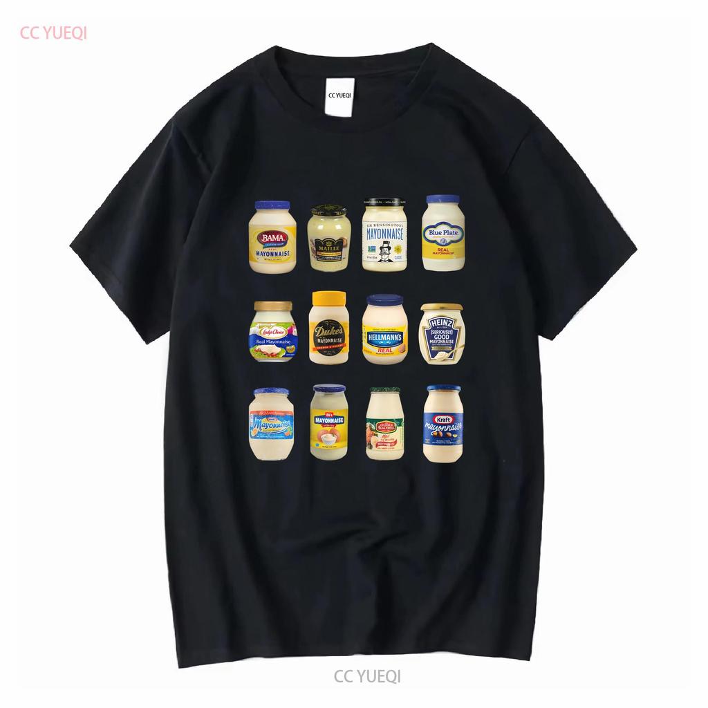 Vintage Mayonnaise Hemd T-Shirt Liebhaber Lustig Mayo Süchtiger Lang- oder Kurzarm Vintage Gewaschen Bequem Vielseitig Streetwear