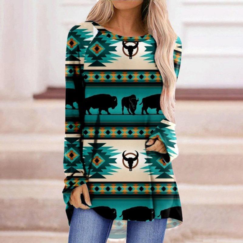 Осенне-зимняя модная женская футболка с длинными рукавами — фото 18