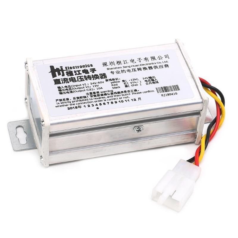 

24V-60V To 12V 10A 120W Converter Adapter For Electric Bicycl 12V срібний