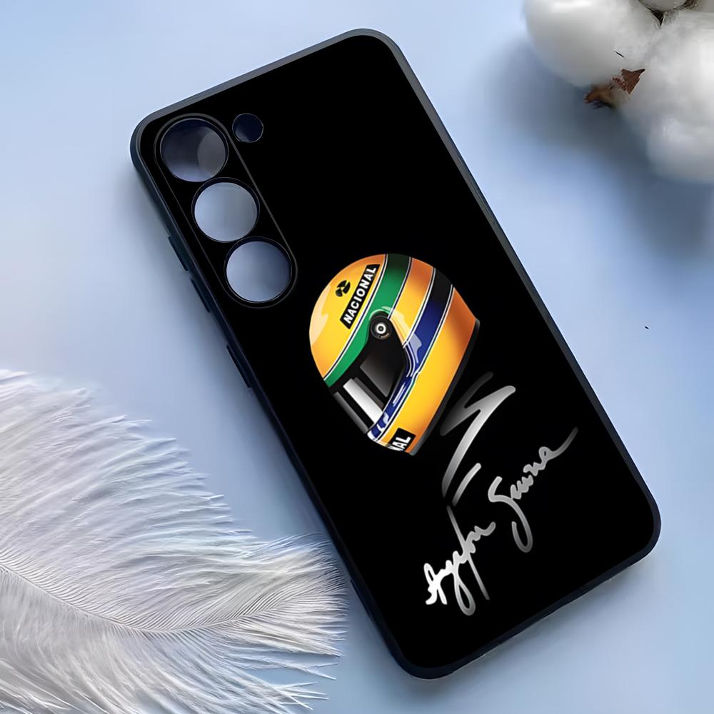 Ayrton Senna F1 Phone Case For Samsung S25 Ultra S24 S23 S22 S21 S20 Plus Fe Galaxy A54 A53 A34 A25 Silicone Cover