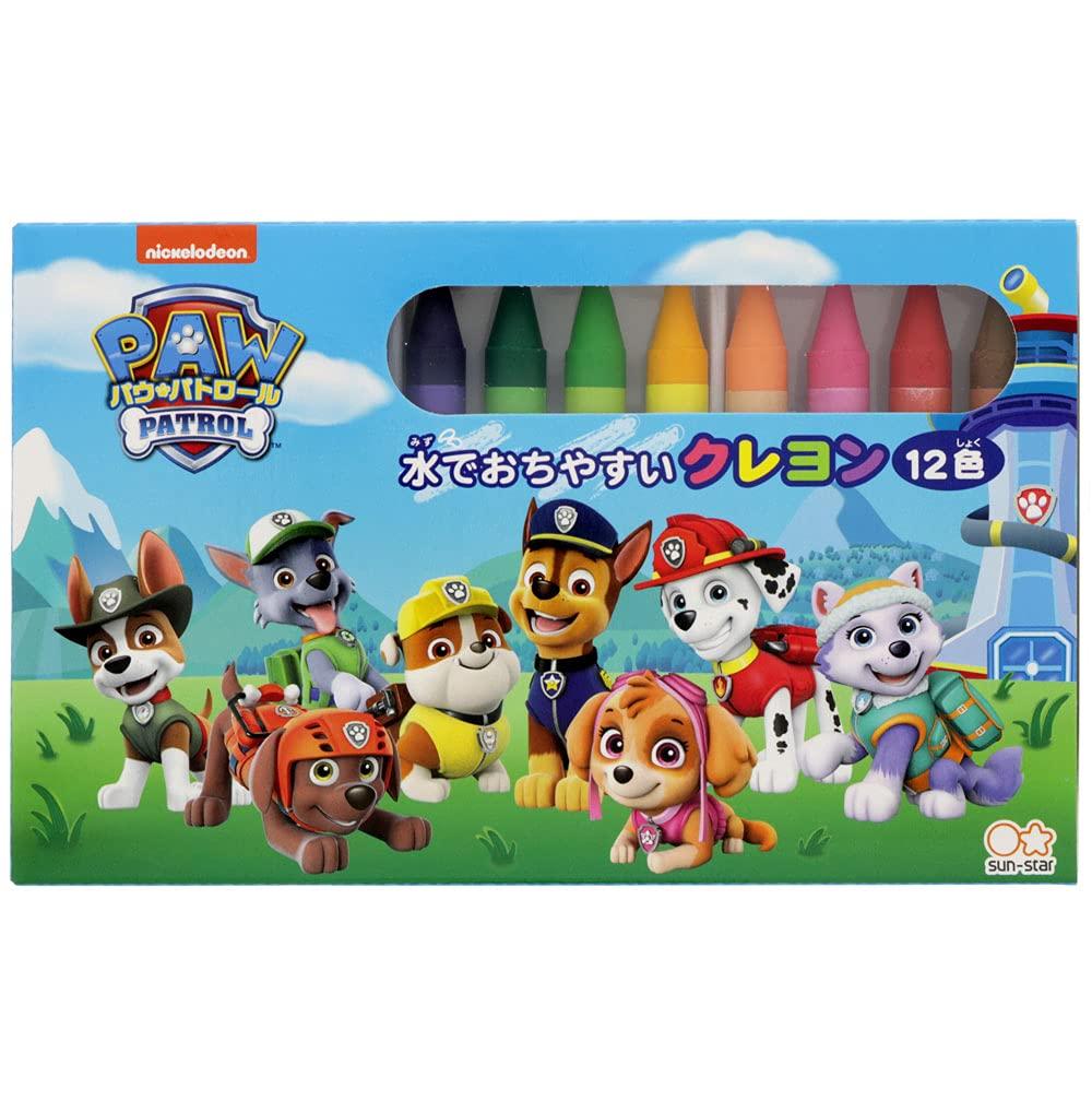 

Sunstar Stationery Paw Patrol crayon 12 colors 1822278A Easy-to-wash