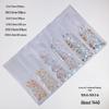 6-Grid Flat-Back Nail Art Rhinestone Set (1440pcs) - Mixed AB & Clear Glass Rhinestones Nail Decorations