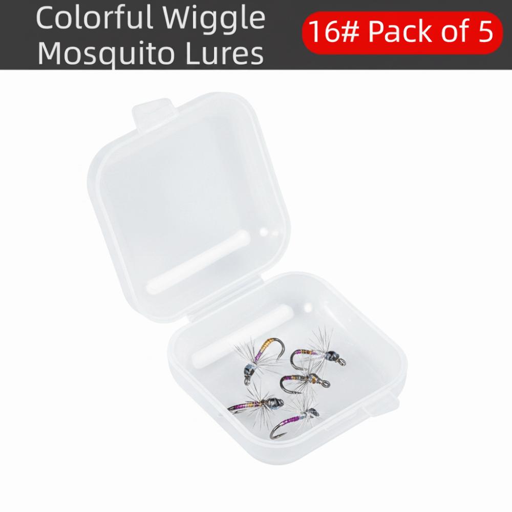 

5/10Pcs 18# 16# 14# 12# Fly Fishing Hooks High Carbon Flies Bugs Lures Fishing Accessories Size16 5Pcs