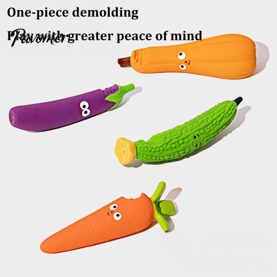 Easy to Clean Dog Toys for Tartar Removal Realistic Fruit And Vegetable Chew Toy, Squeaky Latex Teething Toy Puppies, Gum Massage Oral Health