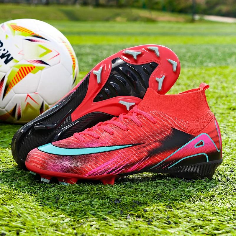 Nuovi Scarponi da Calcio da Uomo Scarpe da Allenamento FG Ultraleggere Scarpe da Calcio Outdoor Dropshipping Tacchetti da Calcio Antiscivolo Tacchetti Lunghi