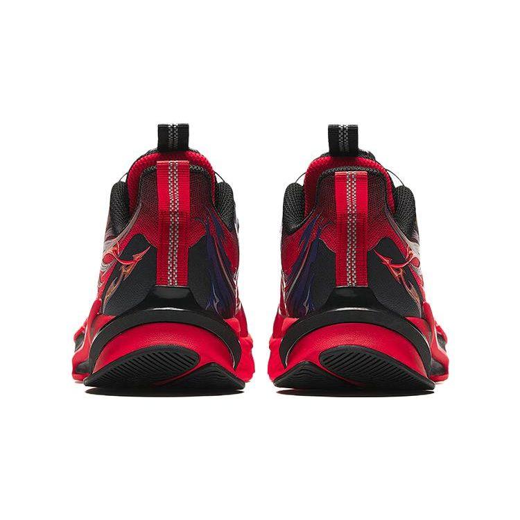 Anta Childrens Red Flame Round Toe Comfortable Non-Slip Low-Top Running Shoes Kids Sneaker 312415511H-5