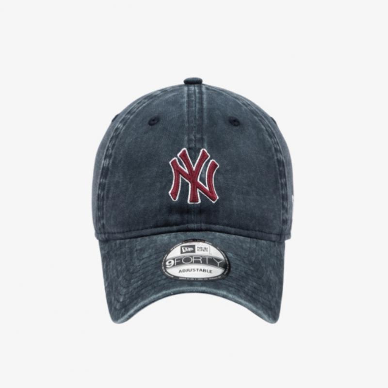 New Era Mlb New York Yankees Pigmentowe Pranie Bez Struktury Czapka z Daszkiem Granatowy