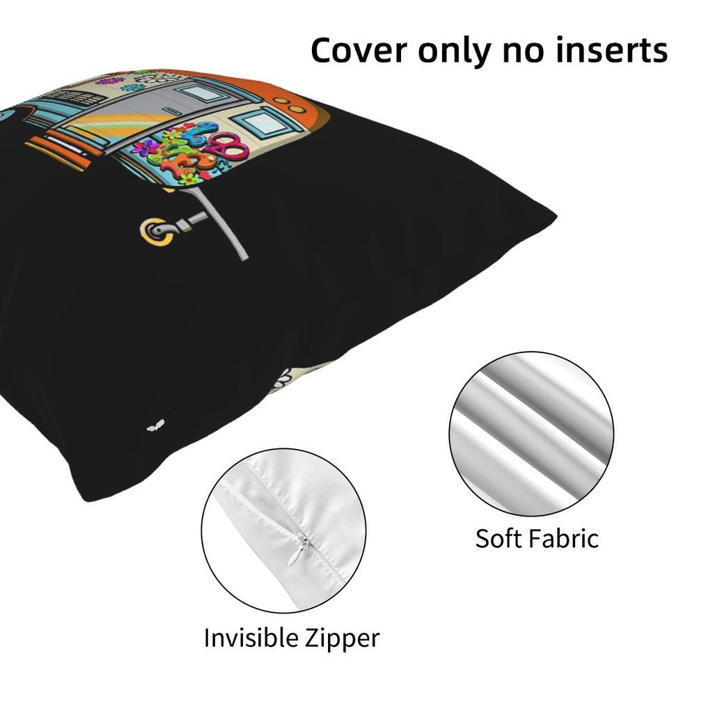 Eriba1 Square Pillowcase Pillow Cover Cushion Zip Decorative Comfort Throw Pillow for Home Bedroom