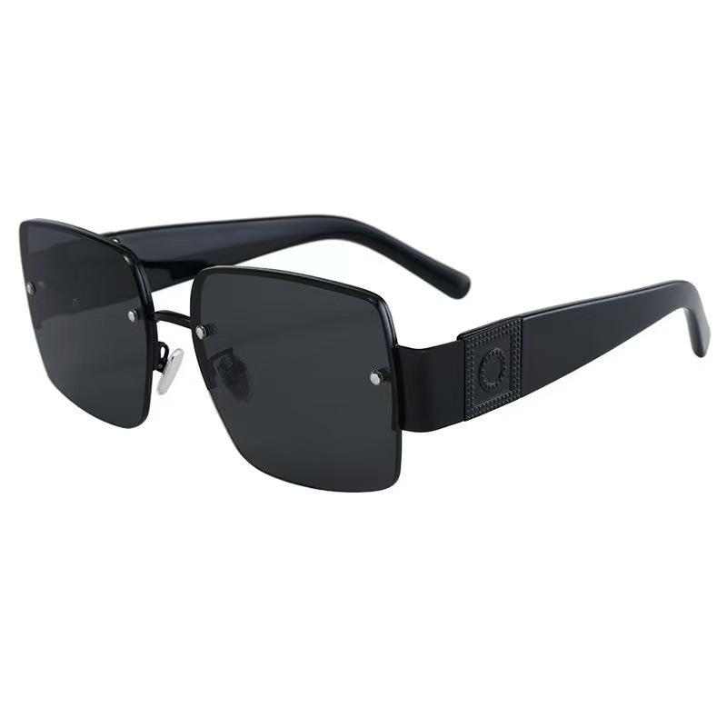 New big frame yk water silver face small sunglasses female Internet celebrity round face high-end sunglasses summer
