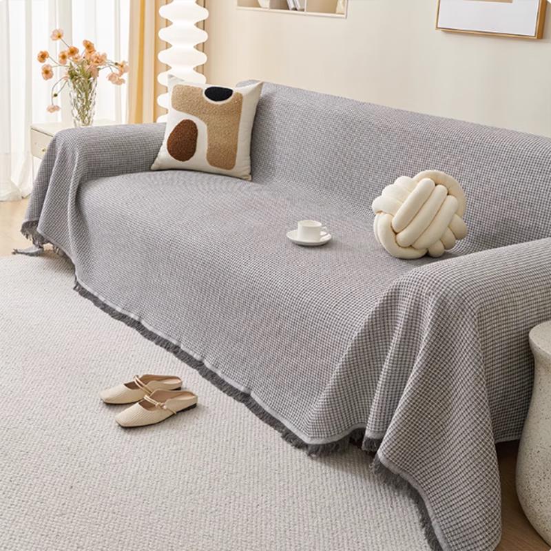 Nordic Waffle Weave Reversible Sofa Cover