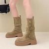 Retro Platform Boots for Women - New Trendy Style, Slimming and Height-increasing Single Shoes