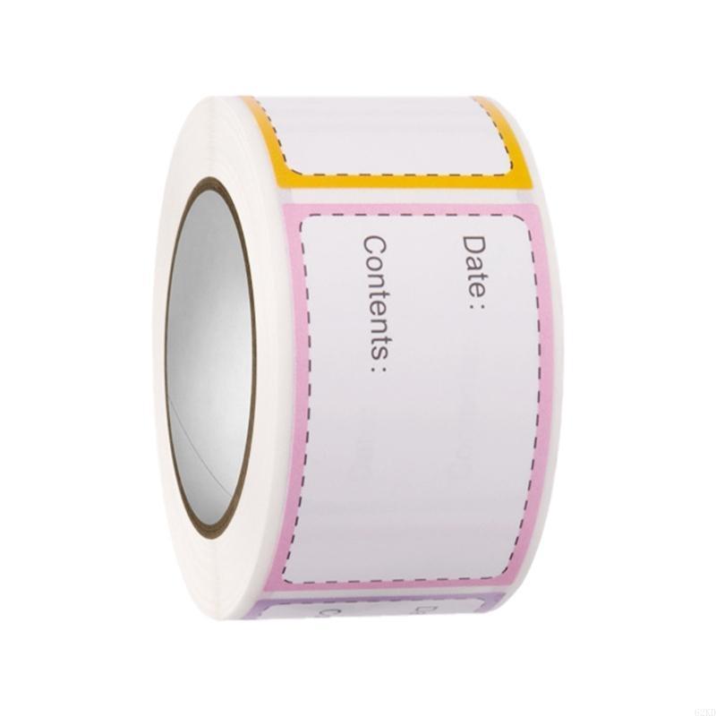 62KD 250pcs Freezer Labels adhesive Labels for Food Storage Label Sticker 3x5cm