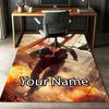 Custom Name Mission Impossible Printed Carpet, Rug for Office Chair Living Room Bedroom Kitchen Room Decor Gifts.